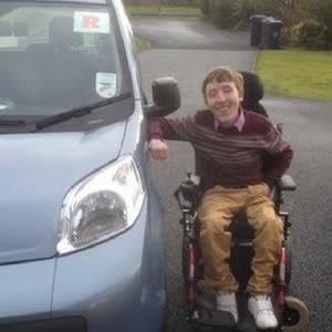 Conor Smyth after passing his driving test